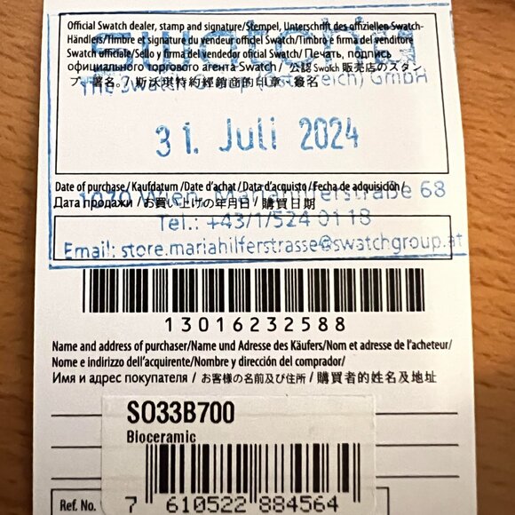 Authentic OMEGA X SWATCH MoonSwatch Mission to the Moonphase Snoopy Black Unisex - Picture 2 of 13